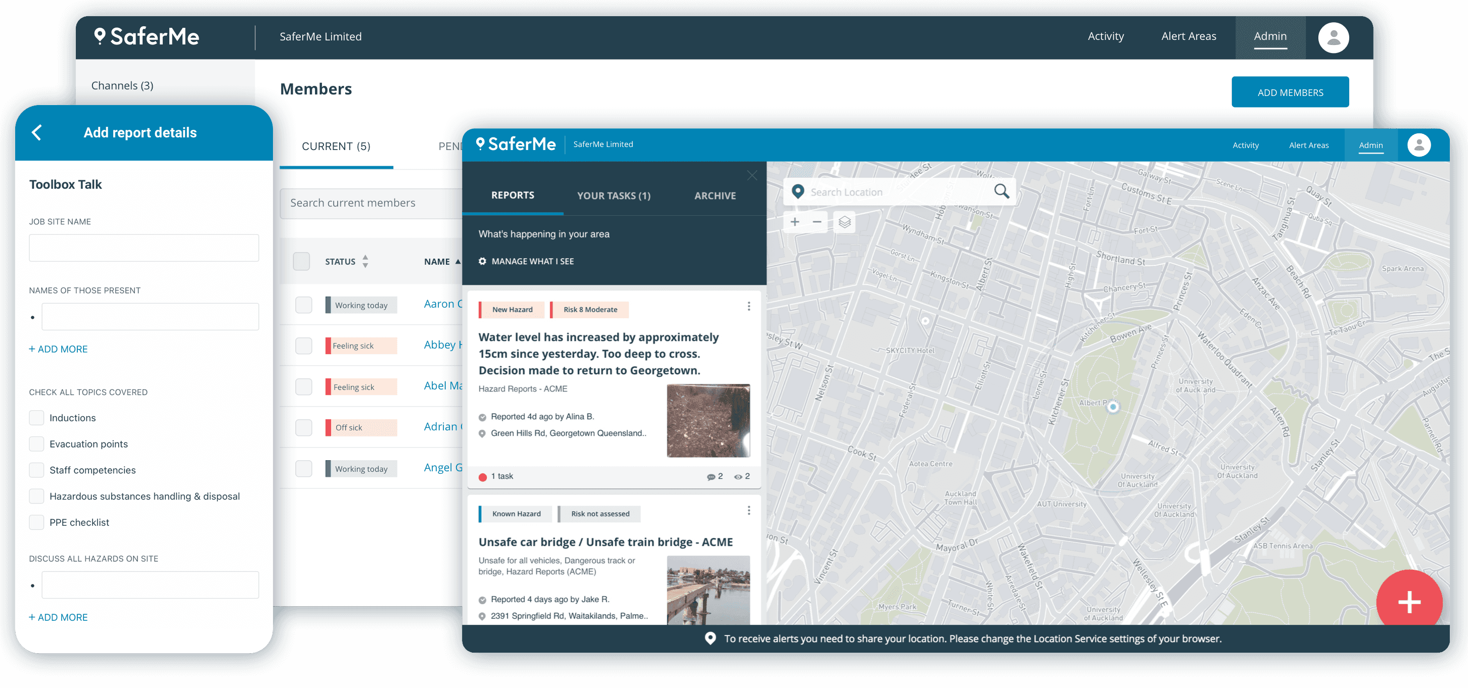 SaferMe screenshot